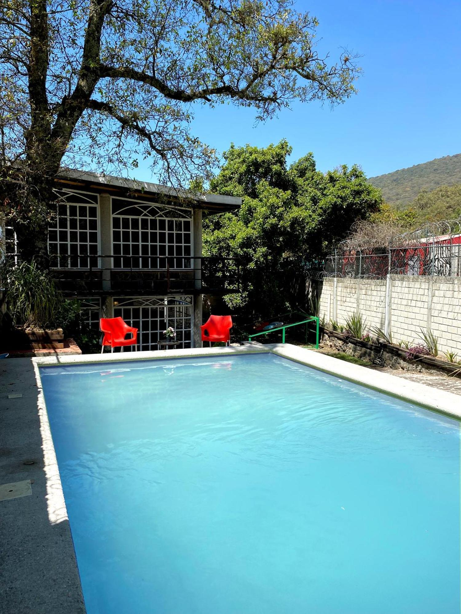Casa Encino Con Alberca Climatizada En Tepoztlan Villa Exterior photo